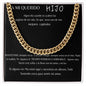 A Mi Querido Hijo - Cuban Link Chain Necklace