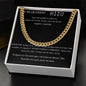 A Mi Querido Hijo - Cuban Link Chain Necklace