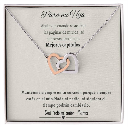 Para Mi Hija | Interlocking Heart Necklace