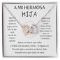 A Mi Hermosa Hija - Collar de Corazones Entrelazados