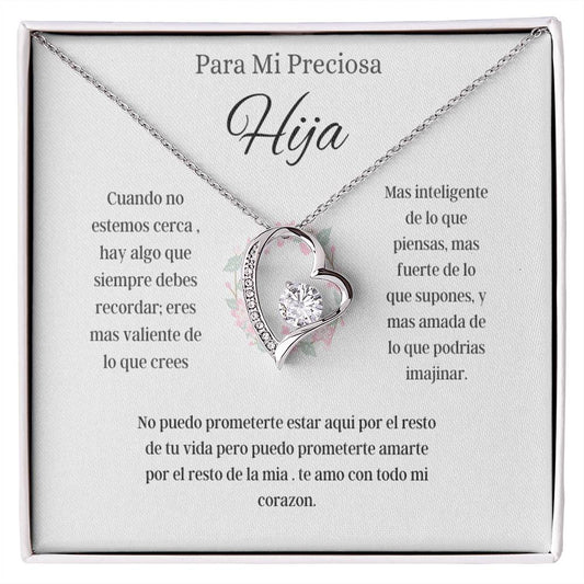 Para Mi Preciosa  Hija - Collar Forever Love