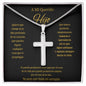 Collar con Cruz - A Mi Querido Hijo